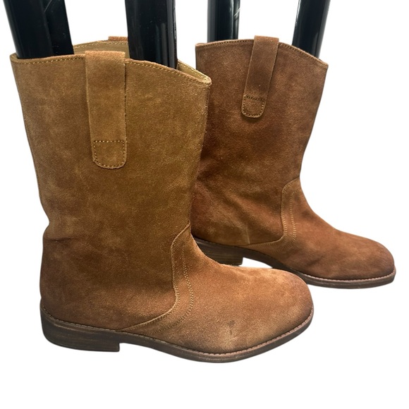 New Free People Easton Equestrian Brown Suede Boot 9 / 40 - Picture 3 of 7